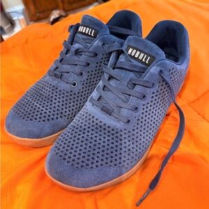 NOBULL Navy Suede Perforated Trainer Sneakers